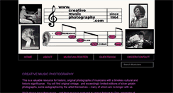 Desktop Screenshot of creativemusicphotography.com